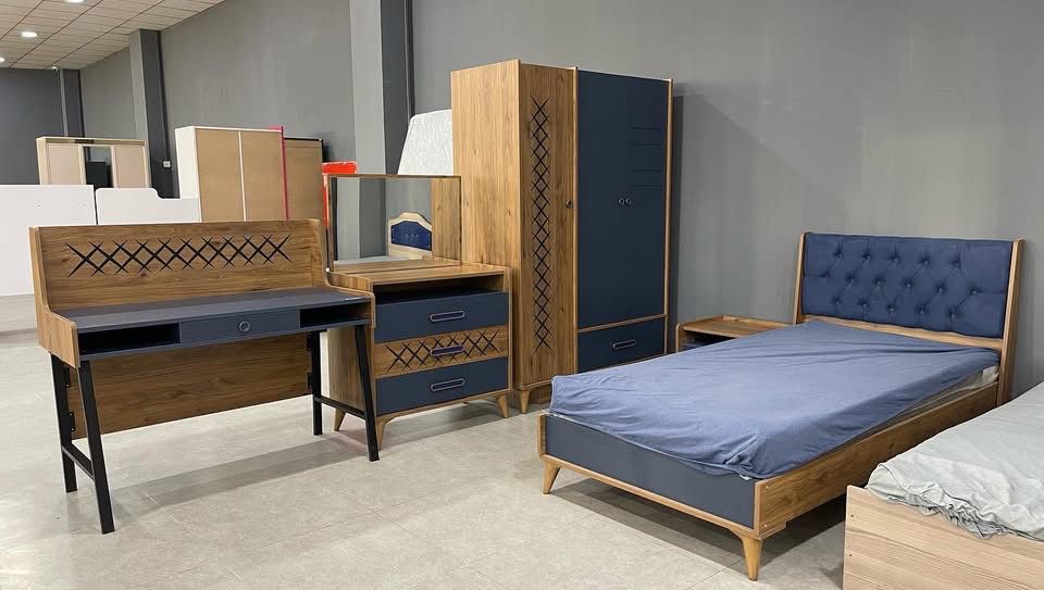 Complete Youth Bedroom Set — Bed, Desk & Wardrobe